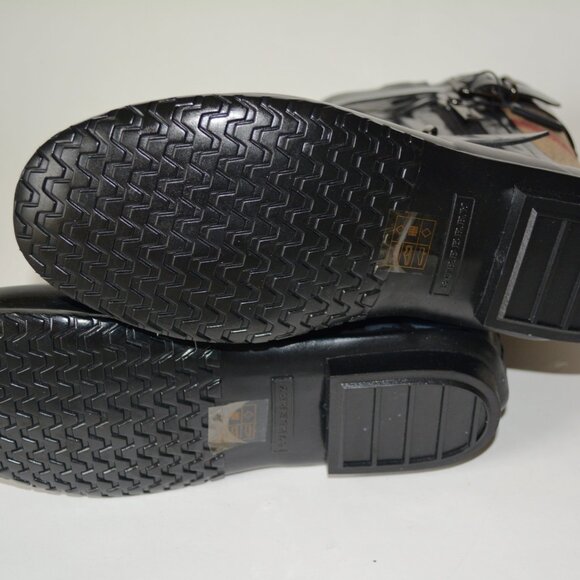 NWT BURBERRY NORMANDALE BUCKLE RUBBER RAIN BOOTS - Picture 10 of 11